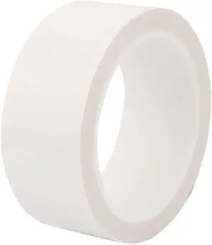 40mm Single Sided Strong Self Adhesive Mylar Tape 50M Long Logo Tape White