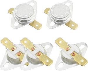 Unique Bargains 5 Pieces 16mm Dia Ceramic Thermostat NC Temperature Switch KSD301 150C