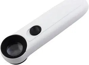 Patent Authorized Jewelry Appraisal LED Lighted Handheld Magnifying White 40X