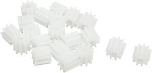20 Pcs 5.5mm x 2mm 9 Teeth Plastic Gear for Car Model Motor Gearbox Shaft