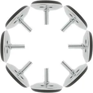 M8 x 20 x 50mm Leveling Feet Adjustable Leveler Pad for Furniture Desk Leg 8pcs