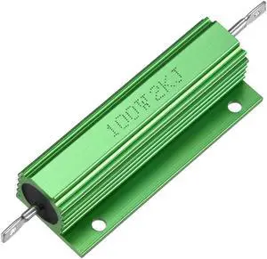 Unique Bargains Aluminum Case Resistor 100W 2k Ohm Wirewound for LED Replacement Converter Unique Bargains Aluminum Case Resistor 100W 2k Ohm Wirewound for LED Replacement Converter