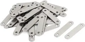 38mm x 8mm Flat Joining Corner Brace Brackets Mending Repair Plates 50PCS