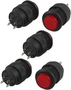 Unique Bargains Unique Bargains Red LED Light SPST Self Lock Latching NO Push Button Switch DC 3V 5 Pcs Unique Bargains Unique Bargains Red LED Light SPST Self Lock Latching NO Push Button Switch DC 3V 5 Pcs