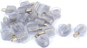 Furniture Glass Rubber Suction Cup Base Shelf Support Pin 5mm Dia 20pcs
