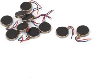 a16011800ux1186 DC 3V 12000RPM Two Wired 10mm x 3mm Coin Cell Phone Vibration Motor (Pack of 10)