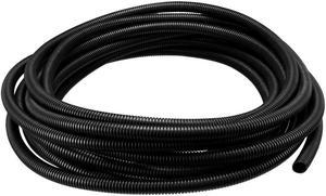 Unique Bargains 9M 13mm Outside Dia Corrugated Bellow Conduit Tube for Electric Wiring Black