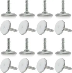 M6 x 20 x 28mm Leveling Feet Adjustable Leveler for Hotel Table Sofa Leg 16pcs
