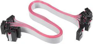 IDC 12 Pins Connector Flat Ribbon Cable Female Connector Length 30cm 2.54mm Pitch,5pcs IDC 12 Pins Connector Flat Ribbon Cable Female Connector Length 30cm 2.54mm Pitch,5pcs