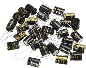 Aluminum Radial Electrolytic Capacitor4.7uF 400V 2000H 10 x 13 mm Black 30pcs