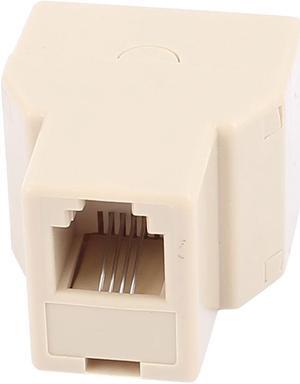 3 Way RJ11 6P4C Telephone Extension Connector Cable Converters Splitter
