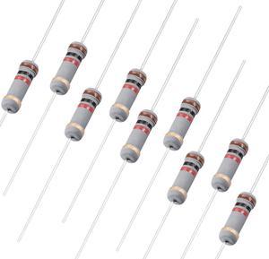 100pcs 1W 1K Ohm Carbon Film Resistor 5% Tolerance 4 Color Bands