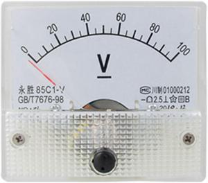 Unique Bargains Analog 0-100V  Volt Voltage Voltmeter Meter Panel 85C1-V