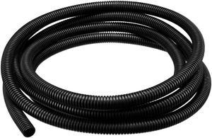 Unique Bargains 3 Meter 13mm Outside Dia Corrugated Bellow Conduit Tube Electric Wiring Black