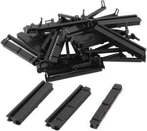 Unique Bargains 15 Pcs IDC FC-40P Connector Straight 40 Pin Female Header 2.54mm Pitch