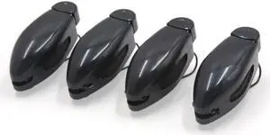 4 Pcs Black Car Sun Visor Clip Holder for  Glasses Sunglasses Eyeglass