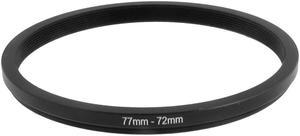 77mm-72mm 77mm to 72mm Black Step Down Ring Adapter for Camera