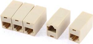 Unique Bargains 5 Pcs RJ45 8P8C Female to Female F/F Network Cable Coupler Connector