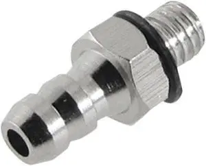 Unique Bargains 5 Pcs Straight Barb Fittings Connector M3 Thread for 3mm 3/25" Air Hose