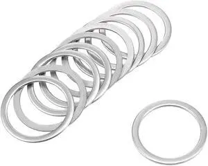 50 Pcs 20mm x 15mm x 0.8mm 304 Stainless Steel Flat Washer for Screw Bolt
