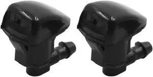 2pcs Black Plastic Front Windshield Wiper Washer Nozzles 85381-AE020 for Toyota HiLux