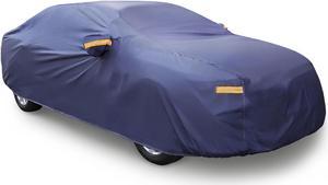 Unique Bargains 3XL Blue Car Cover Waterproof Breathable Scratch Rain Snow Sun Heat Resistant