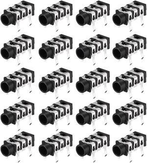 3.5 mm Audio Jack Connector PCB Mount Female Socket 5 Pin PJ-313 20pcs