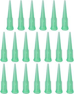 Blunt Tip Plastic Tapered Dispensing Fill Needle 18ga X 1.26" Green 20pcs