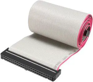 IDC 50 Pins Wire Flat Gray Ribbon Cable 66cm 2.54mm Pitch 1pcs