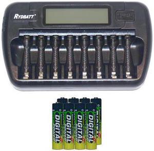 16 x AAA (1200 mAh) + 16 x AA (2900 mAh) NiMH AccuPower Batteries