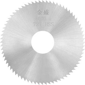 Circular Saw Blades 60x16x0.4mm 72 Teeth HSS Disc Cutting Blade for Wood Metal