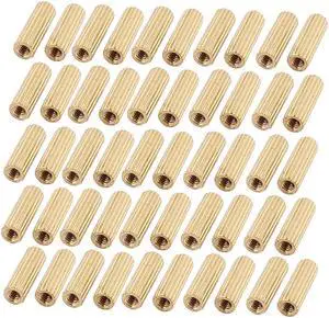 50Pcs M2 Female Thread Insulated Brass Standoff Hexagonal Spacer 10mm Long