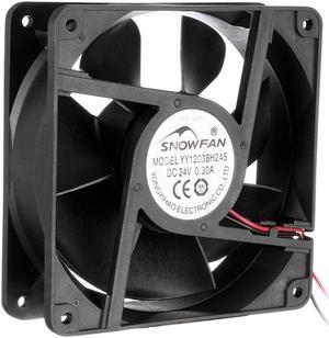 120mm x 38mm 24V DC Cooling Fan 115 CFM High Airflow Long Life Sleeve Bearing