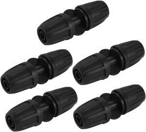 5Pcs 3/8'' to 3/8'' Barb Drip Irrigation Watering Tubing Connecting Coupling