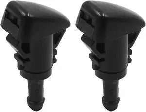 2pcs Black Plastic Front Windshield Wiper  Nozzles 86636FG051 for Subaru Impreza 2008-2014