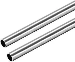 304 Stainless Steel Round Tubing 6mm OD 0.4mm Wall Thickness 250mm Length Seamless Straight Pipe Tube 2 Pcs