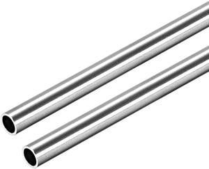 304 Stainless Steel Round Tubing 6mm OD 0.6mm Wall Thickness 250mm Length Seamless Straight Pipe Tube 2 Pcs