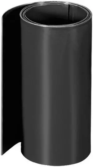 Heat Shrink Tube 115mm Flat Width Wrap for Dual Layer 18650 1 Meter Black