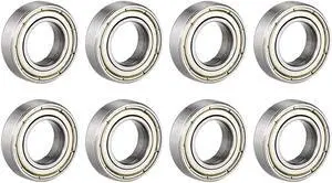 Deep Groove Ball Bearing 6800ZZ Double Shield 10 x 19 x 5mm Carbon Steel 8pcs