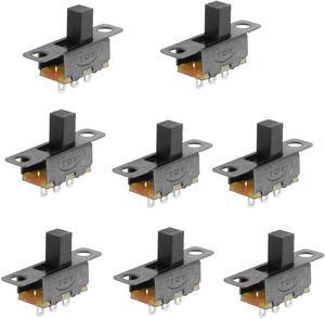 8 x SS12F15G6 2 Position 1P2T SPDT Panel Mount Mini Slide Switch Solder Lug
