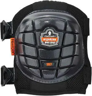 ProFlex 357 Short Cap Lightweight Gel Knee Pad - Black