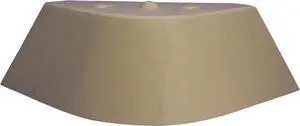 Light Oak Plastic Triangle Shaped 2.75 Inch Leg For Sofas and Recliners, Set of 4