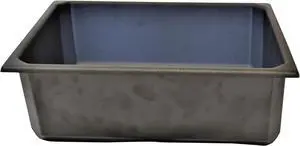 Black Plastic Storage Tub,  4.5"