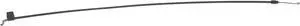 Recliner Handle Cable 2.25" Exposed Wire, S-Tip, 5mm Hoop (Lazy Boy Compatible), 35" Overall Length