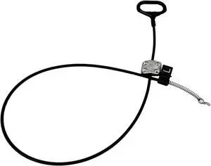D Pull handle with Cable with 3.25" Exposed Wire and 3mm Barrel, Metal Mounting Bracket along with 41" total length with an Assist Spring S-Tip