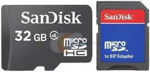 New  SanDisk 32GB 32G microSD microSDHC micro SD SDHC Card Class 4 with USB Card Reader R13 - OEM