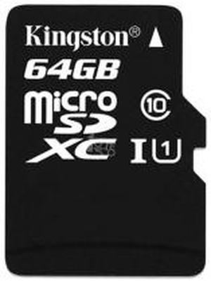Kingston TF 64GB Class 10 micro SD SDHC/SDXC Memory Flash Card with Mini M2 USB2.0
