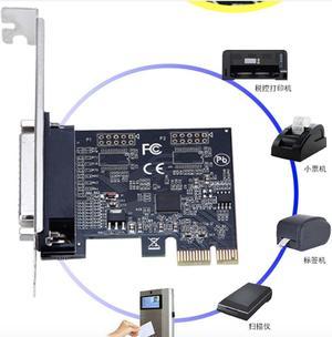 PCI Express PCI-E 1X to Parallel port DB25 LPT Printer Card Adapter ASIX chip AX99100