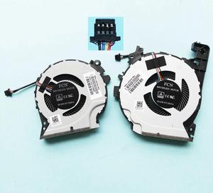 A pair 4 wire GPU CPU  COOLING FAN COOLER FOR HP PAVILION 15-CX0068TX 15-CX0058WM 15-CX 15-CX0160TX  5-CX0060TX TPN-C133 DDFS481305MC0T FKKA  L20334-001 DFS501105PR0T FKK9 L20335-001