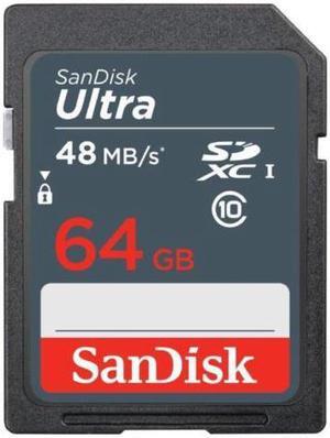 SanDisk 64GB SD Ultra 48MB/s 16G SDHC C10 320X UHS-I memory flash card - Pack of 10